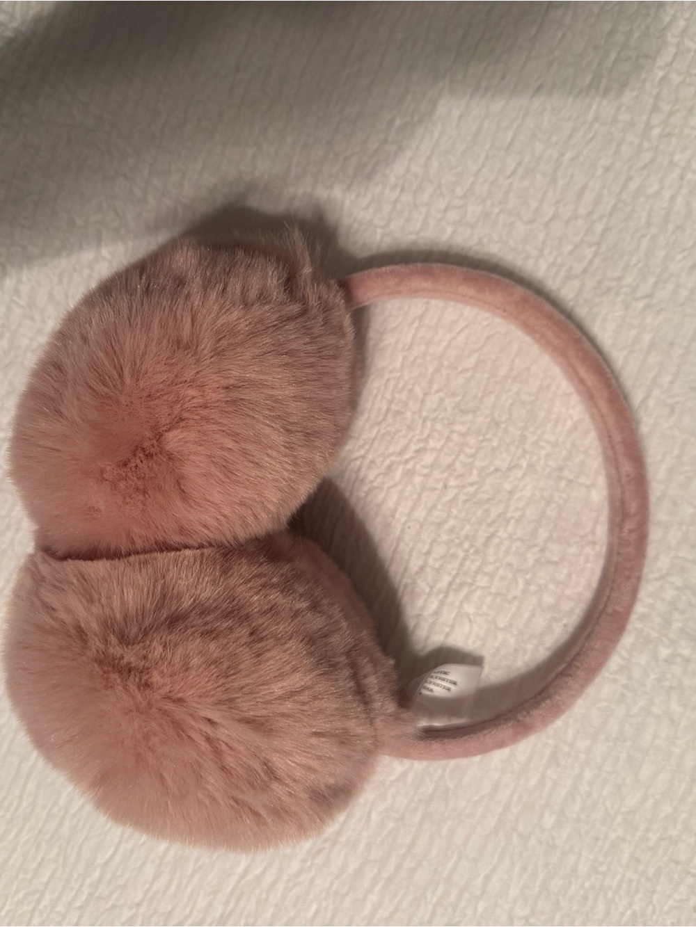 Plush Pink Faux Fur Earmuffs
